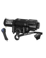 KFI SE45W-R2 Black 4500lbs Wide Stealth Series Aluminum Winch w/ Dash Switch UTV