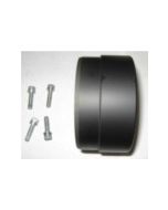 D&D Black Powder 4" Interchangeable Muffler End Cap Straight Cut e/a 17-23 FLH/T