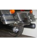 D&D Chrome 4" Interchangeable Muffler End Cap Straight Cut e/a 17-23 FLH/T