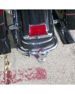 Hogworkz '80-'08 Chrome Harley Motorcycle Trailer 1 7/8" Ball Hitch & Receiver