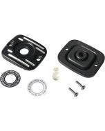 Drag Black Front Brake Master Cylinder Cover with Gasket Harley Big Twin 05-17