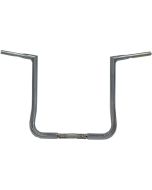 Fat Baggers Inc 1-1/4 EZ Install Flat Top Handlebar Chrome 16 inch Rise Harley 88-Up