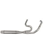 Sawicki 2 into 1 Brushed Mid Length Cannon Exhaust Harley M8 Touring 17-Up