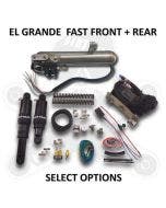 Dirtyworks Dirty Air "El Grande" Front and Rear Complete Fast-Up Tank Kit for Harley 00-22