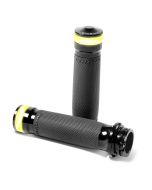 Performance Machine 0063-2101M-B Contour LED Indicator Black 1" Cable Bar Grips