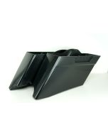 V-Twin 3" Stretched ABS Extended Dual Saddlebags CVO Style Bags Raw Harley 93-13
