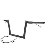 Paul Yaffe OEMPW-15L-16 B Black 16" OE Monkey Bar Pre Wired Harley FLTR 15-Up