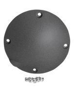 Drag Flat Black Die Cast Domed Derby Cover 16-18 Harley FLHT/FLHX/FLTRS