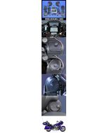 J&M Rokker XXR Extreme 800w 6-Speaker & Amp Install Kit 16-20 Harley FLTRU