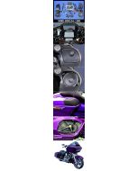J&M Rokker XXR Extreme 800w 4-Speaker & Amp Install Kit 15-20 Harley FLTR