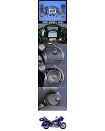 J&M Rokker XXR Extreme 800w 4-Speaker & Amp Install Kit 16-20 Harley FLTRU