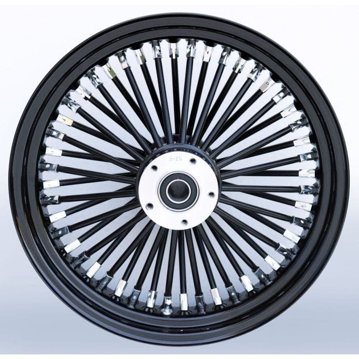 Ultima 37 731 Black Fat King 48 Spoke Rear Wheel 18 x10.5 Custom Harley