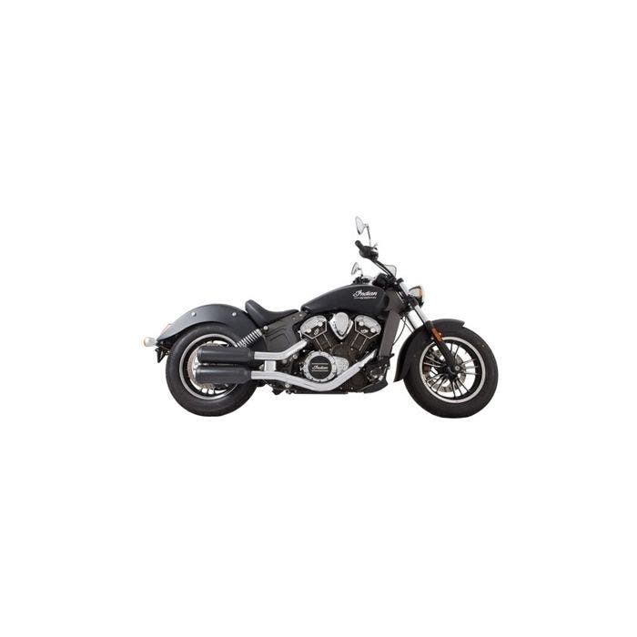 Tab Performance Short 4 Black Slip On Muffler Indian Scout 15 up
