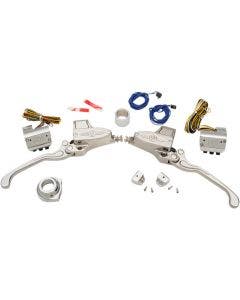 Performance Machine PM Chrome 9/16 Handlebar Controls Hydraulic Clutch 3 Button