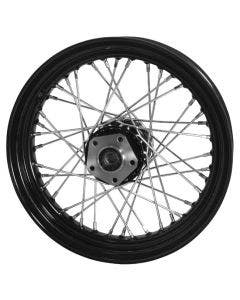 40 Spoke 16" Black Rear Wheel 16x3 Harley Sportster Dyna FXR Softail 79-99