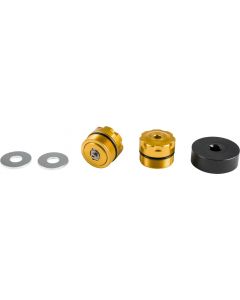 Harddrive 015-01204 Patriot Suspension Gold Preload Adjusters 06-17 Harley Dyna