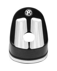 PM  Black Contrast Cut Scallop Ignition Switch Cover Harley FLH FLT 2007-2013 | 0177-2039SCA-BM