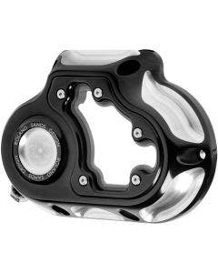 Roland Sands RSD Black Contrast Cut Clarity Hydraulic Clutch Cover Harley FLH M8