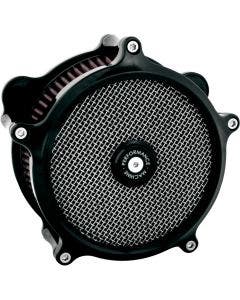 Performance Machine PM Super Gas Black Stage 1 K&N Air Cleaner Harley Big Twin 93-15 0206-2006-B