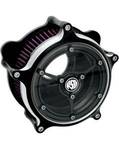 Roland Sands RSD Black Contrast Cut Clarity Air Cleaner Harley Cable Big Twin