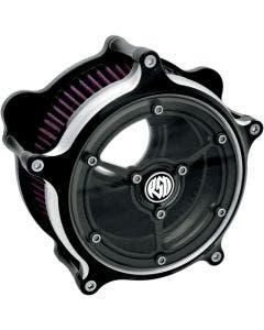 Roland Sands RSD Black Contrast Cut Clarity Air Cleaner Harley 08-17 TBW Twin Cam