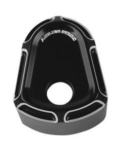 Arlen Ness Black Beveled Ignition Switch Cover for Harley Touring '14-'16
