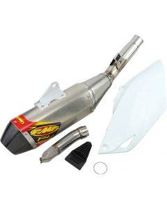 FMF Factory 4.1 RCT Slip-Ons Aluminum Carbon Fiber w/Panel 14-17 CRF250R 041525