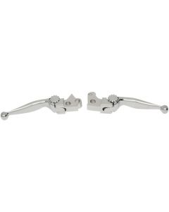 PSR 12-00607-20 Chrome Journey Adjustable Brake Clutch Levers 03-16 Harley FL FX