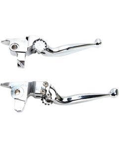 PSR 12-00611-20 Chrome Journey Adjustable Brake Clutch Levers 17-Up HD Touring