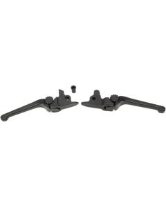 PSR 12-00661-22 Black Anthem Adjustable Brake Clutch Lever Set 17-Up HD Touring