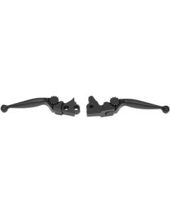 PSR 12-00612-22 Black Journey Adjustable Brake Clutch Levers 17-19 Harley Trike