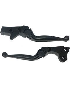 PSR 17-00601-22 Black Journey Adjustable Clutch Brake Lever Set 18-Up Indian