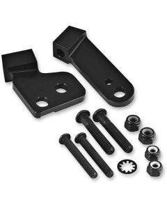 PowerMadd Cobra Black Star Series Handguard Mount Kit for Harley FLH 08-13 Cable