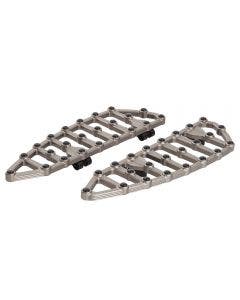 Arlen Ness 06-874 Titanium Billet Aluminum MX Floorboards Front Harley 99-Up