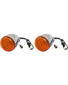 Custom Dynamics ProBeam Chrome Amber LED Front Turn Signals 14-19 Indian 