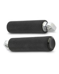 Arlen Ness Knurled Black Fusion Male Mount Foot Pegs for Harley or Metric | 07-925