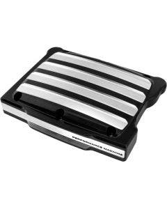 Performance Machine Black Contrast Cut Drive Rocker Box Cover Harley Twin Cam