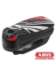 ABUS 4003318 04142 6 Detecto 7000 Alarm Disc Lock Rs1 Flame Black 101082