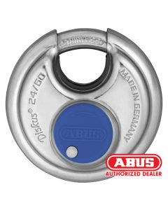 ABUS 4003318 35041 2 24 Diskus Lock Stainless Steel Silver/Blue 101093