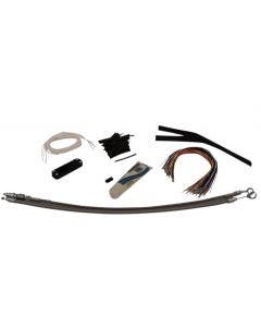 Fat Baggers 14" EZ Install Stainless Extended Cables Install Kit Harley FL 08-13