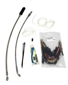 Fat Baggers 16" EZ Install Stainless Extended Cables Install Kit Harley FL 08-13