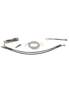 Fat Baggers 14"-16" EZ Install Stainless Extended Cables Install Harley FLTR 15-