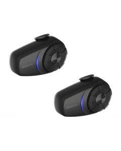 Sena 10S-01D Bluetooth 10S Motorcycle Bluetooth Communication System Dual Pack