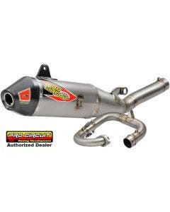 Pro Circuit Ti-6 Titanium Exhaust System Carbon Tip '19 Yamaha YZ250F 0331925F