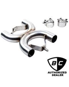 British Customs BC901-100-BR Steel 2-2 Competition Head Pipes 16-19 Triumph