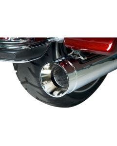 Supertrapp Stout Chrome 4" Slip On Mufflers Harley Milwaukee M8 FLH/T 2017