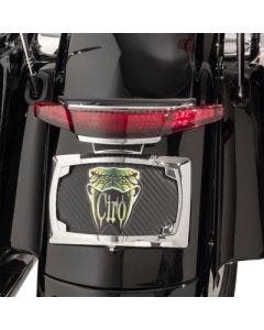 Ciro 40073 LED Taillight and Licence Plate Mount Chrome Harley Touring FLHX 14-Up