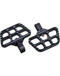 Joker Machine 08-644-7B Black Mini Passenger Floorboards 18-19 Harley Softail