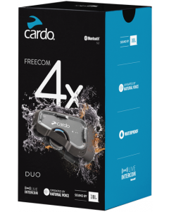 Cardo Freecom 4X Bluetooth Headset 4-Way Helmet Intercom Duo Universal FRC4X103