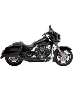 Cobra 6270B-1 Black 2-Into-1 4" Turnout Exhaust System Harley Touring 09-16